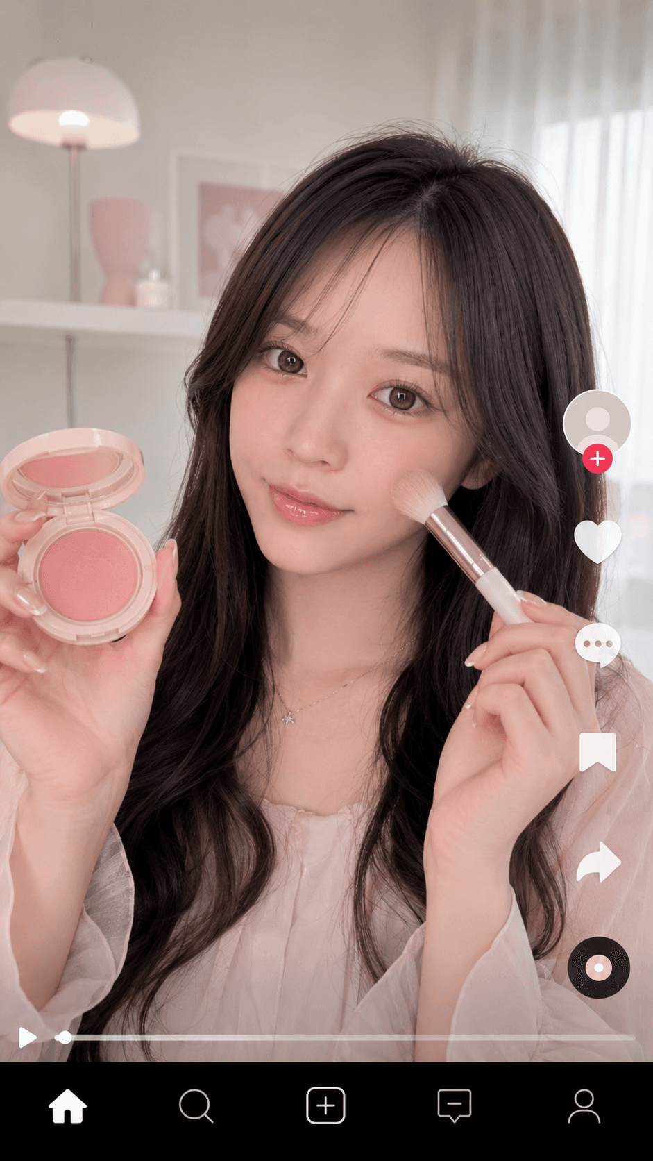 MiuのTikTok美容投稿例